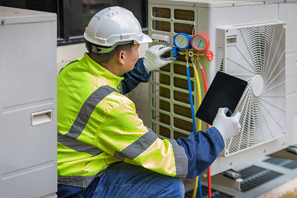 Professional Heat Pump Repair technician working in Marlton, MD